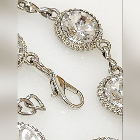 Round Clear Rhinestones Adjustable Belt - Picture 7 of 12